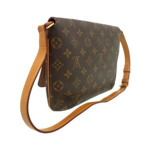 Louis Vuitton Tango Musette Short Shoulder Brown Leather Monogram Bag